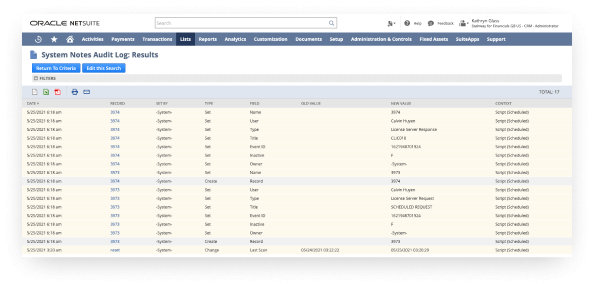 Personalizaciones de SuiteCloud aplicadas sin impacto en la operación